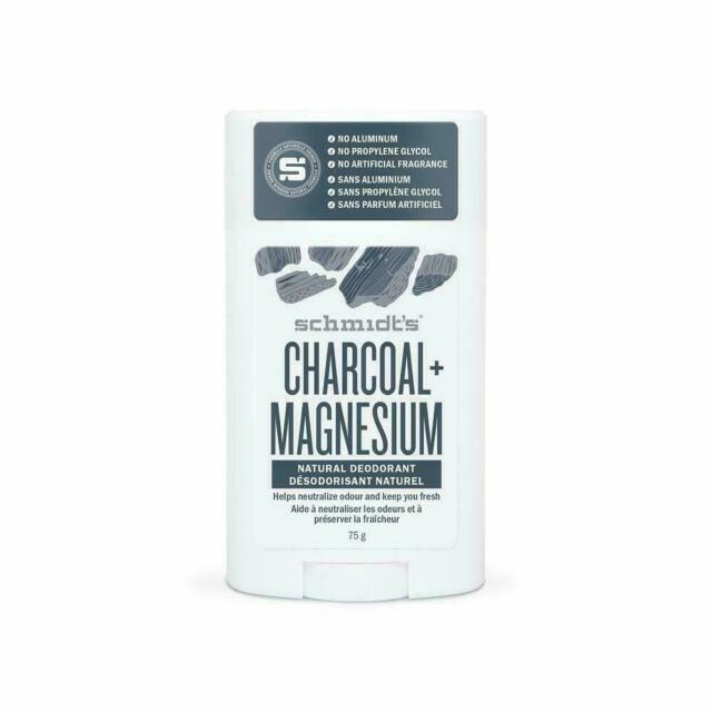 Schmidt’s Charcoal and Magnesium chemical-free Deodorant – 2.65 oz.