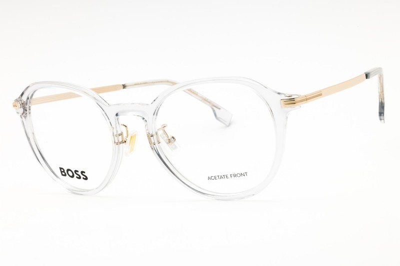 HUGO BOSS 1615 F FT3 Eyeglasses Gray Gold Frame 52mm