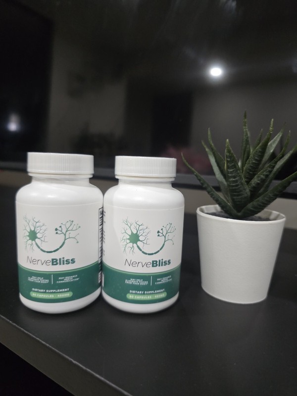 2 Pack-Nerve Bliss Nerve Support Supplement NerveBliss 120 Caps fast shipping.