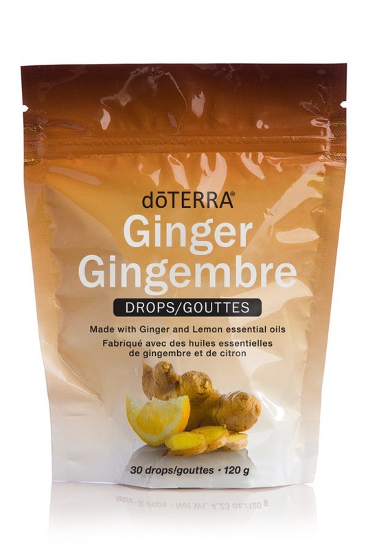 doTERRA Ginger Drops Convenient Way Enjoy Flavor Essential Oil Lemon 120g NEW
