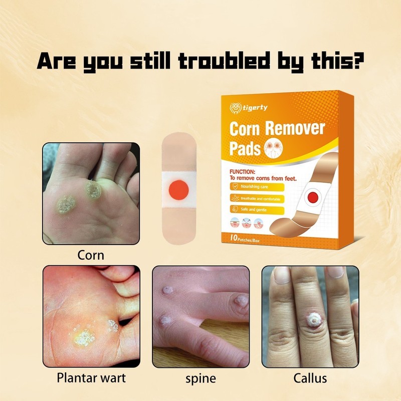 👣10 Professional Corn Remover Patches – Effectively Remove Foot Corns & Calluse
