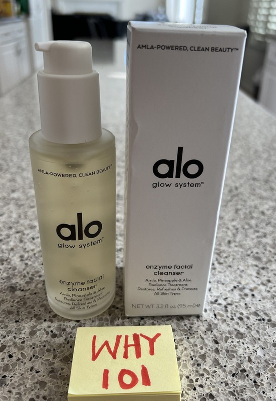 ALO GLOW SYSTEM Enzyme Facial Cleanser 3.2oz/95mL FULL SZ NEW BOX SEALED RET$32 gallery