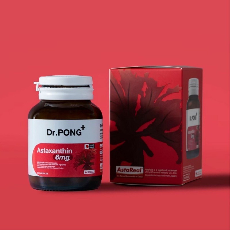 1X Natural Astaxanthin 6mg AstaREAL Japan Anti-Aging Supplement Arrival Dr.Pong gallery