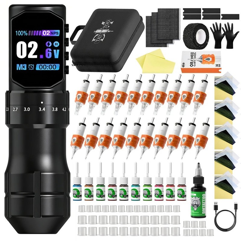 Tattoo Kit Technology Tattoo Pen Kit For Permanent Makeup Tattoo Machine Kit gallery