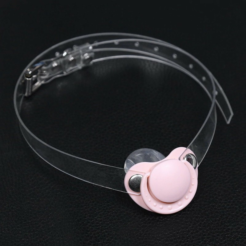 BDSM Baby Pacifier Gag Dummy Mouth Oral Bondage Restraint Kink Soother Costume gallery