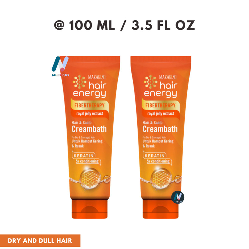 MAKARIZO Hair Energy Scalp Creambath Keratin 5X Conditioning Royal Aloe Soft 2X