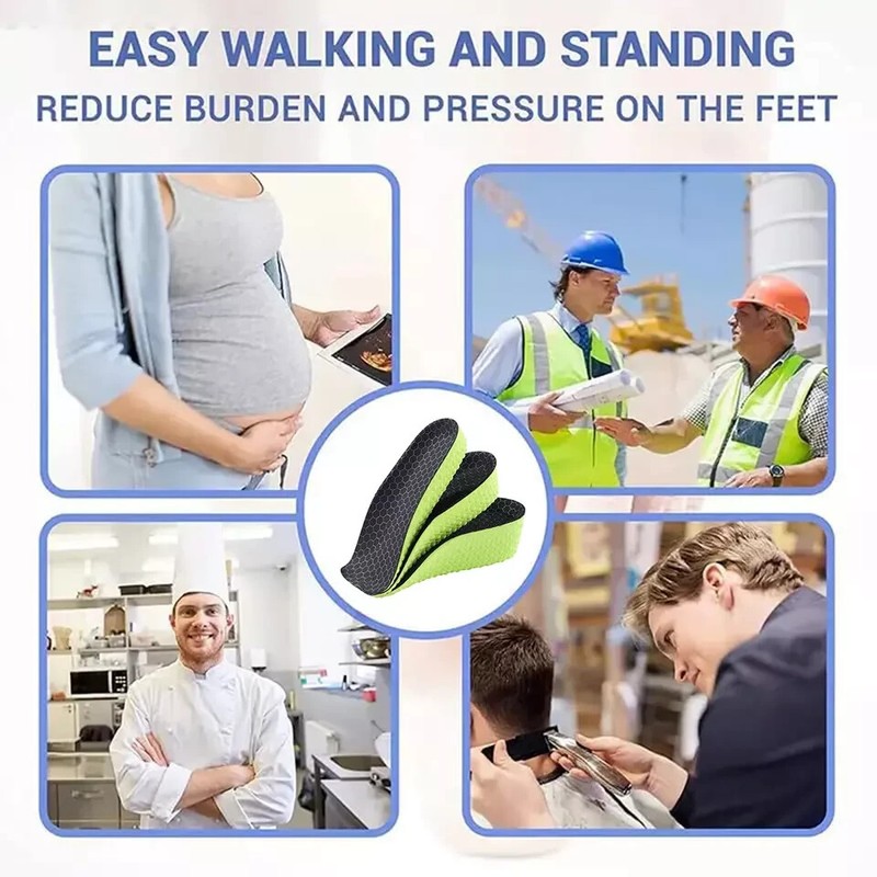 Arch Support Shoe Insoles Inserts Pad Invisible Height Increase Heel Lift Taller gallery