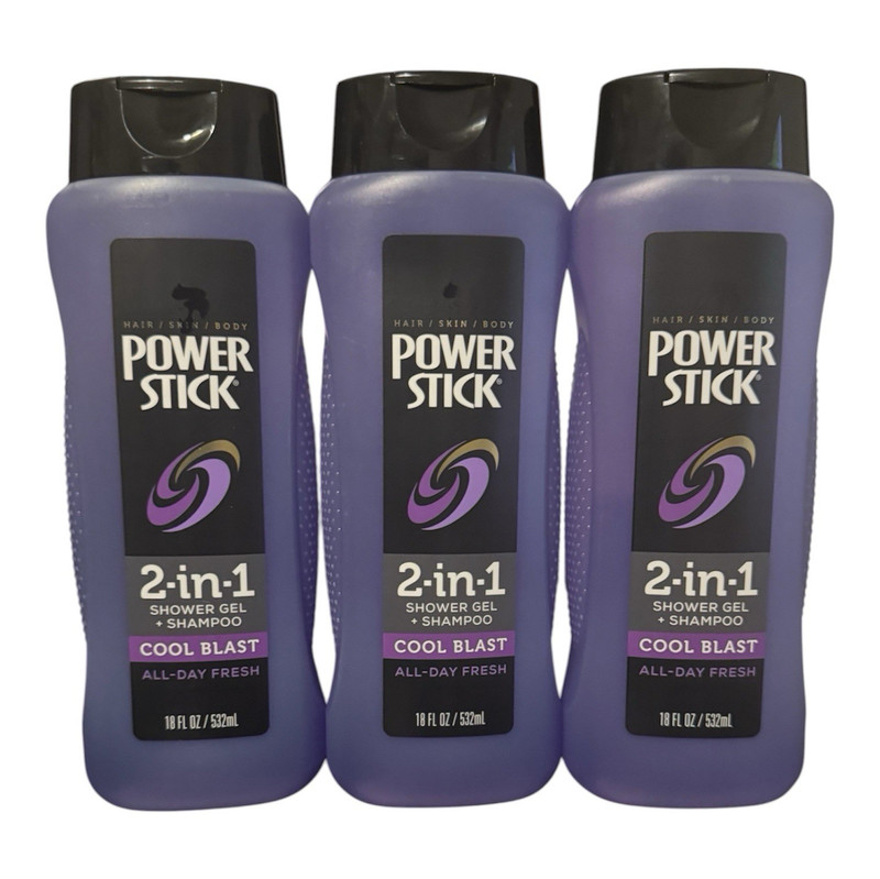 Power Stick Cool Blast 2-in-1 Shower Gel + Shampoo All-Day Fresh pack 3