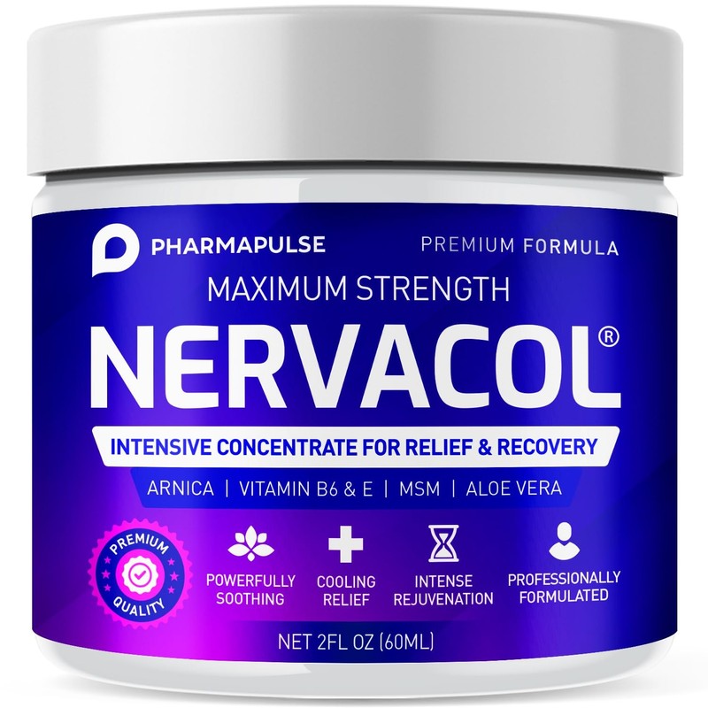 Pharmapulse Neuropathy Cream – Maximum Strength 2 Fl Oz (Pack of 1), White