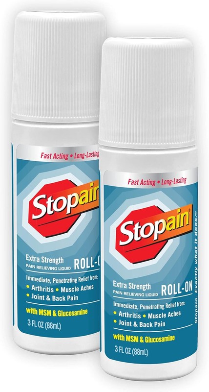 2 Pack Stopain Extra Strength Pain Relieving Roll On 3Oz Each gallery