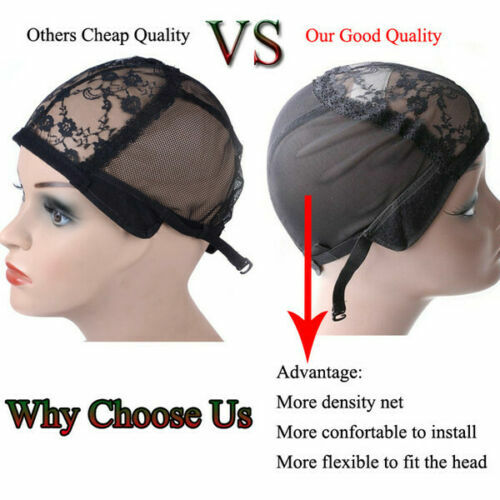WIG MAKING BASE INNER CAP ADJUSTABLE WAEVE ALL SIZE BREATHABLE WEAVING LACE NET gallery