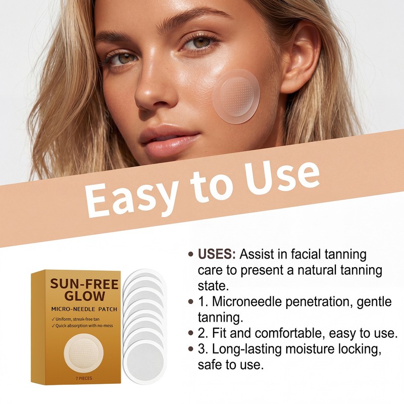 Sun Free Glow Microneedle Tanning Patches,Sunless Body Face Bronzing Sticke gallery