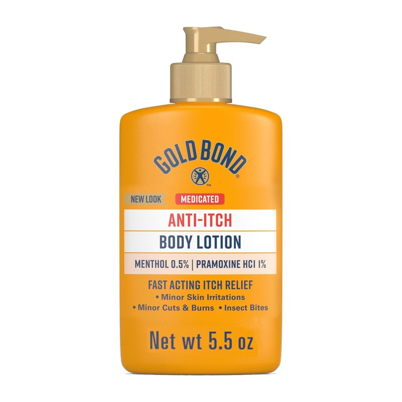 Gold Bond Medicated Anti-Itch Body Lotion, 5.5 1.38 Ounce (Pack of 4), White