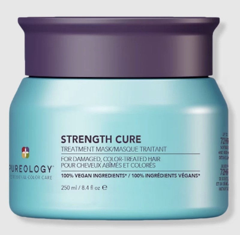 NEW Pureology Strength Cure Hair Mask Damaged Hair Size:8.4 oz FREE SHIPPING