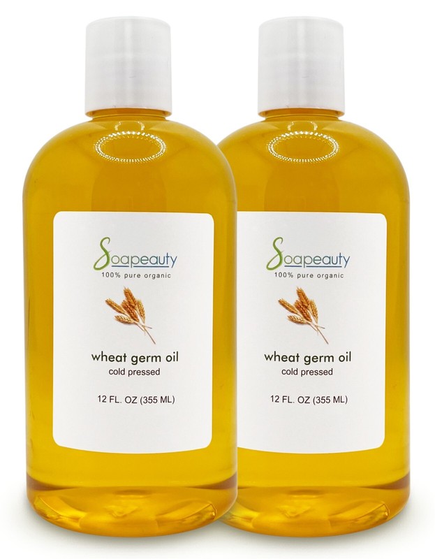 WHEAT GERM OIL UNREFINED NATURAL CARRIER COLD PRESSED RAW PURE 24 OZ (2 X 12)
