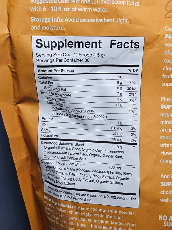 Paleovalley Organic Superfood Golden Milk - 30 servings - Exp 6/27 -New! Sealed! gallery