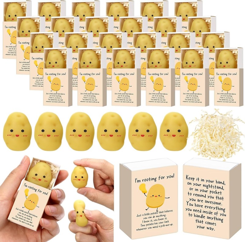 24 Sets Potato Support Gifts Cute Stress Balls with Gift Boxes Inspirational ... gallery