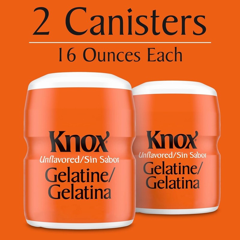 Versatile Unflavored Gelatin Powder Pack of 2 - Ideal for Parfaits & Cheesecakes gallery