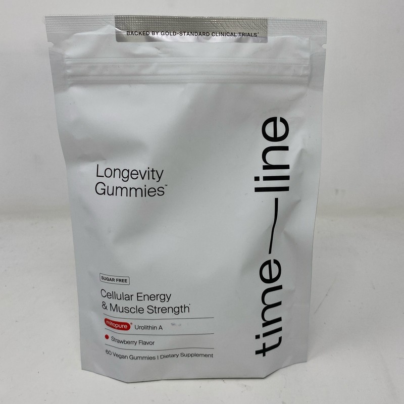 Timeline Mitopure Urolithin A Gummies Strawberry 60ct Vegan