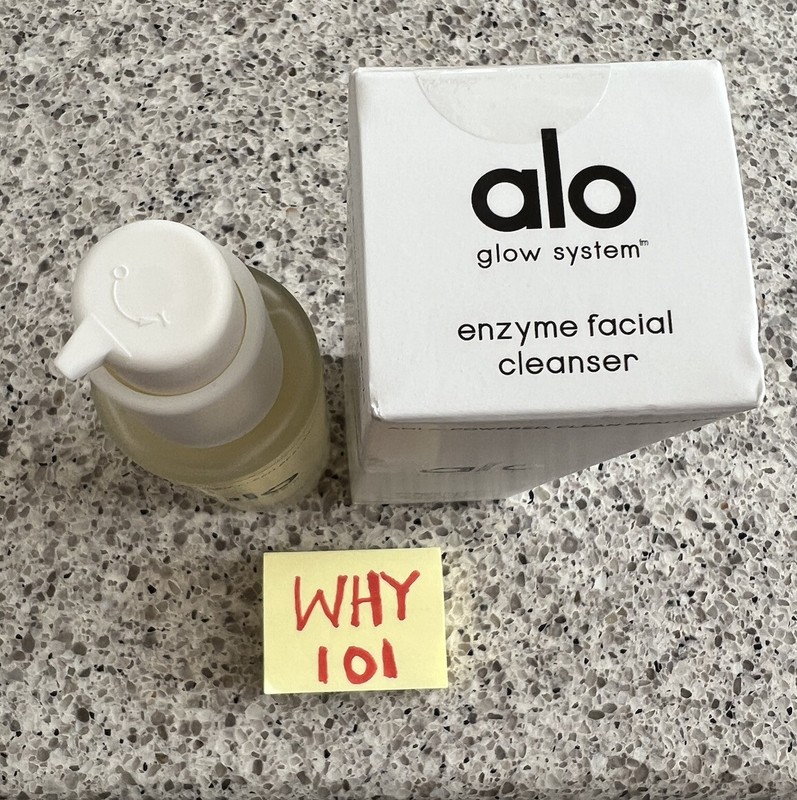 ALO GLOW SYSTEM Enzyme Facial Cleanser 3.2oz/95mL FULL SZ NEW BOX SEALED RET$32 gallery