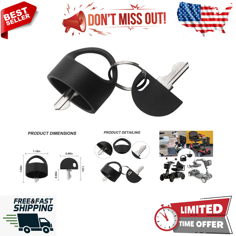 Pride Mobility Scooter Replacement Key Set Compatible with Go-Go Elite Traveller