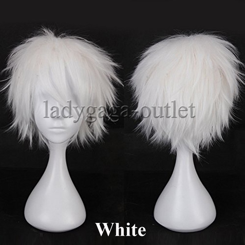 Men Male Boys Short Full Wig Anime Cosplay Costume Party Synthetic Hair Wig zy48