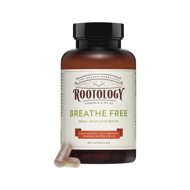 Rootology Breathe Free – Natural Nasal & Sinus Relief – Fast-Acting Non-Drowsy