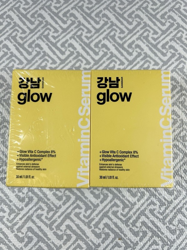 2 Pack Glow Vita C Complex Vitamin C Serum Korean Gangnam Exp 04/26