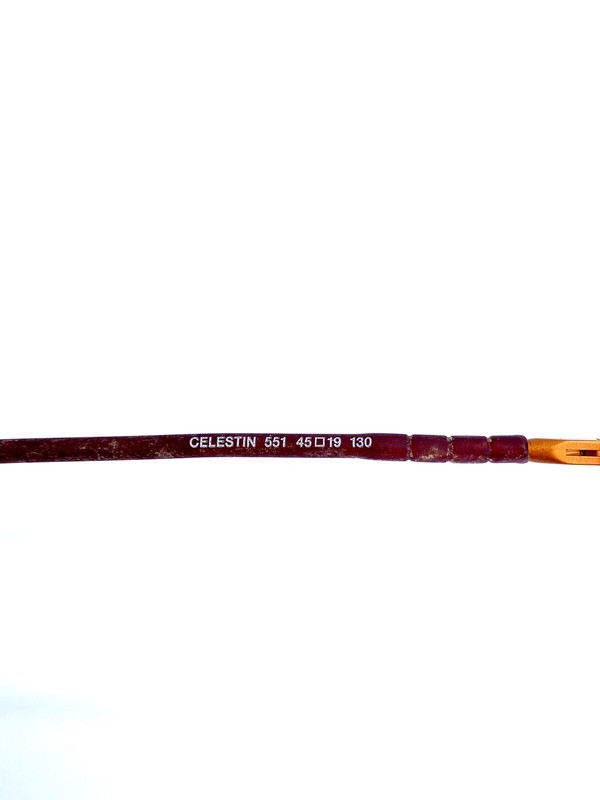 New Jean Lafont Youth Rectangle Brown Glasses Orange Interior Celestin 45 19 130 gallery