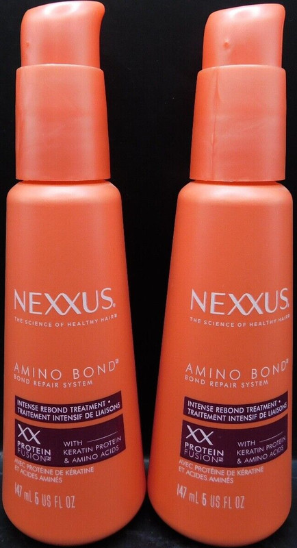 Lot Of 2 Nexxus Amino Bond Repair System Intense Rebond Treatment 5Fl Oz Ea New