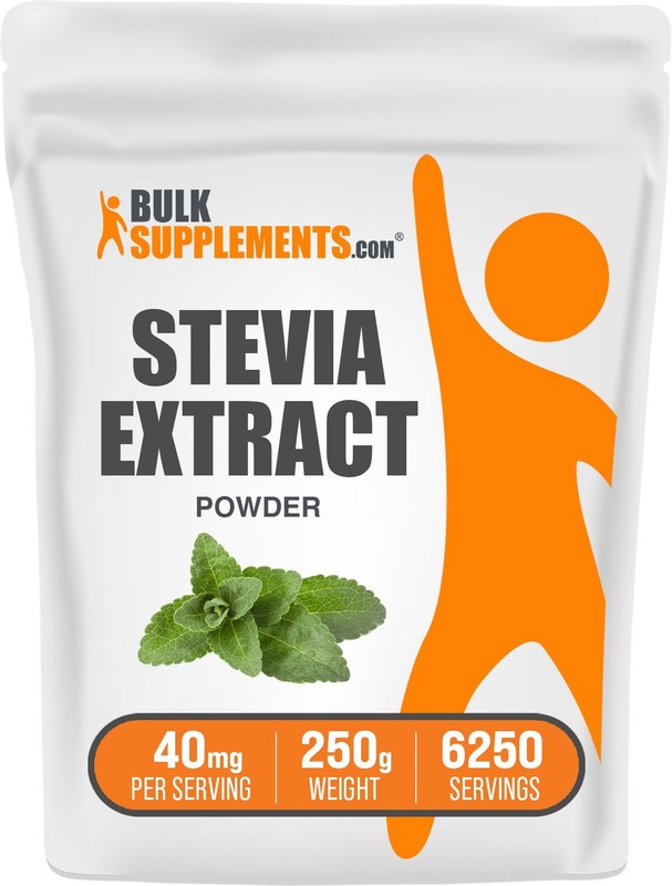 BulkSupplements Stevia Extract Powder 250g – 40 mg Per Serving