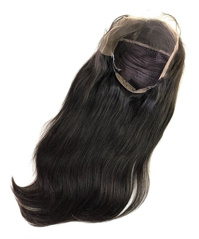 100% Human Hair 13×4 Lace Frontal Wig 18-32inches Natural Straight