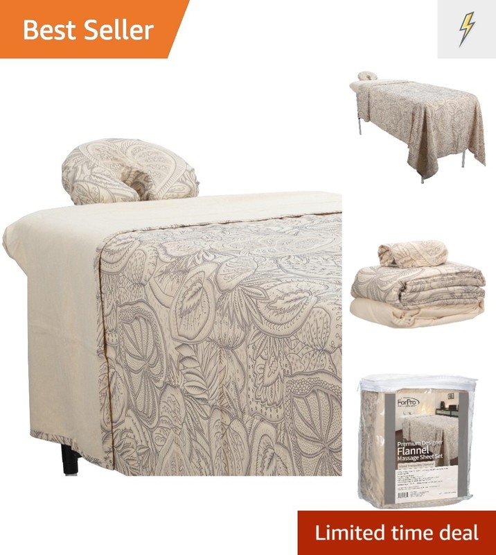 Island Tranquility Flannel Massage Sheets – Complete Set for Optimal Comfort