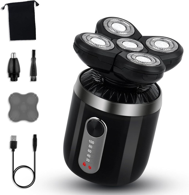 5-in-1 Electric Head Shavers Upgraded Detachable Head Shavers for Bald Men 5D... gallery