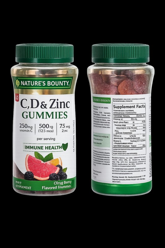 Natures Bounty C,D & Zinc ~ 70 Gummies Citrus Berry Flavor – 03/2026- New!