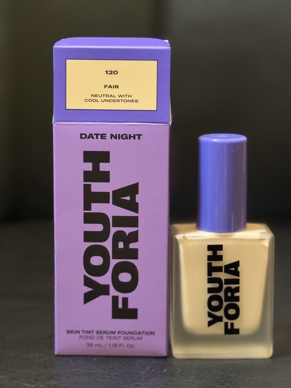 Youth Foria Date Night Skin Tint Serum Foundation 120 FAIR & 2 Pregame Primer