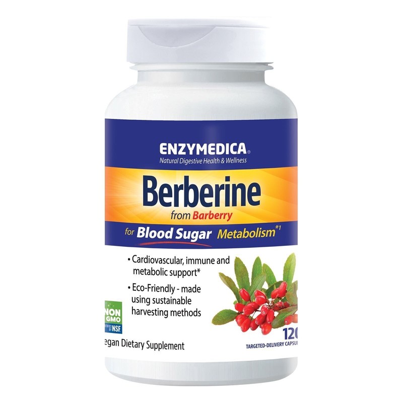 Enzymedica Berberine 120 Capsules exp 05/2027