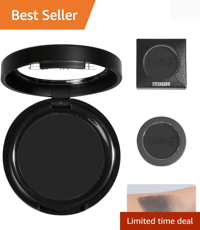 ISMINE High Pigment Matte Black Eyeshadow – Travel Size, Smooth Application
