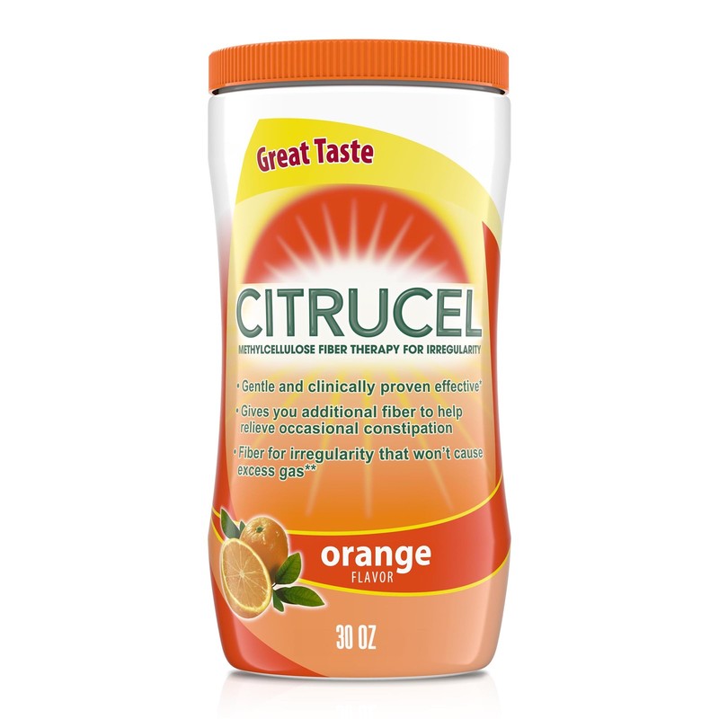 CITRUCEL Fiber Powder for Occasional Constipation Relief, 30 Ounce