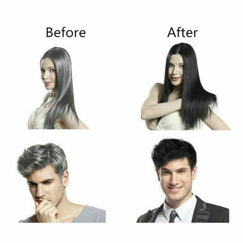 Dexe 10/20/50Pcs Black Hair Shampoo Only 5Minutes Dye Hair Coloring Black 25ml gallery