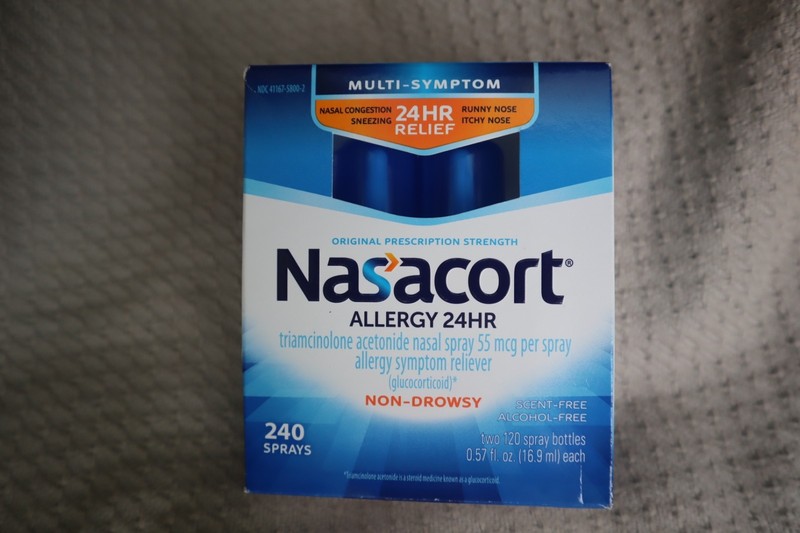 Nasacort 24HR Allergy Nasal Spray for Adults, Non-drowsy & Alcohol Free with Tri