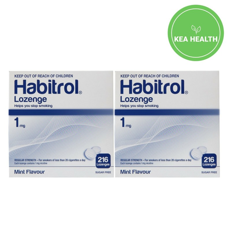 Habitrol Nicotine Lozenge 1mg MINT 432 pieces – 2 boxes – QUIT Smoking Now