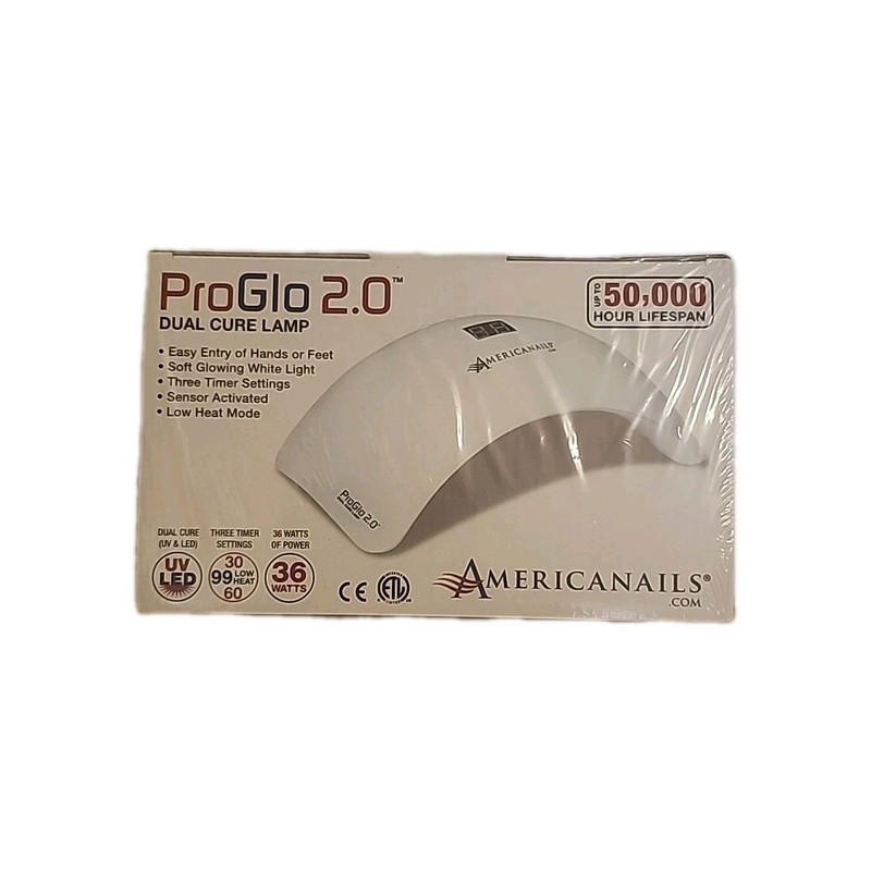 ProGlo 2.0, dual cure lamp-gel. UV/LED UP TO 50,000 HR LIFESPAN-NWB UNOPENED