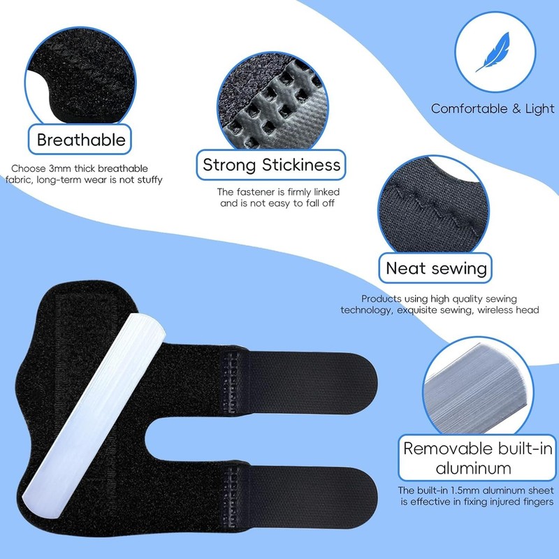Neoprene Trigger Finger Splints for Index, Middle, & Ring Fingers - 2 Pack gallery