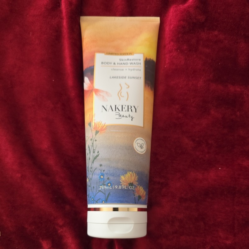 Nakery Beauty Skin Restore Body & Hand Wash 9.8 fl oz Lakeside Sunset Limited Ed