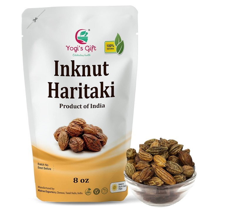 Haritaki/Inknut for Dark Circles | 8 Ounce (227 Grams) | 100% Naturally Dried…