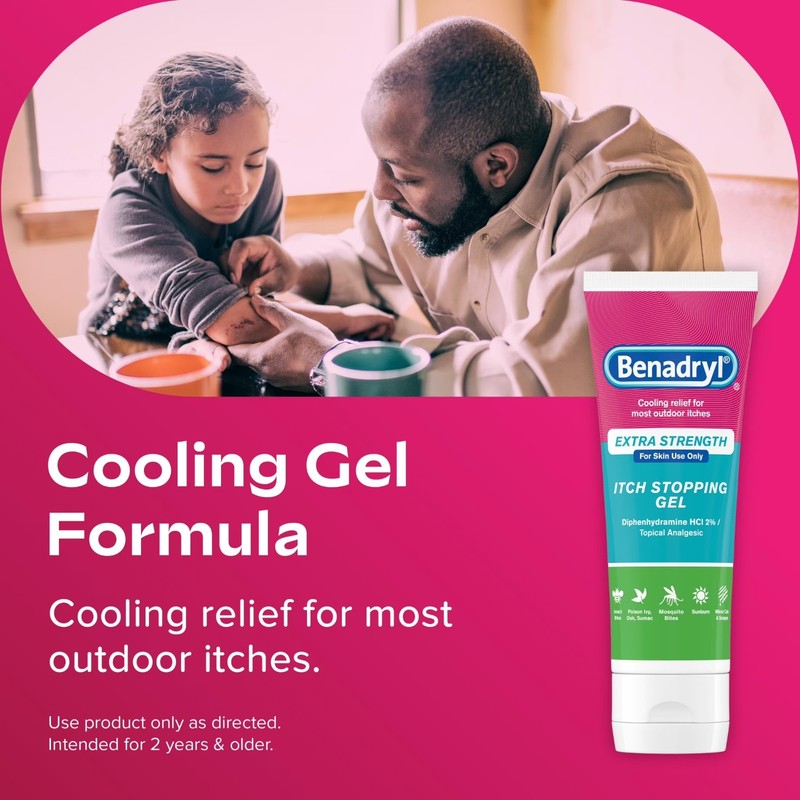Benadryl Extra Strength Cooling Relief Anti-Itch Gel Topical Analgesic 3.5 fl.oz gallery