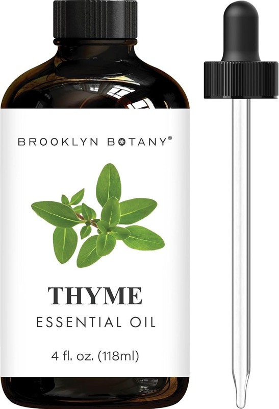 4 Fl Oz Thyme Essential Oil – Natural Aromatherapy & Skin Benefits with Dropper