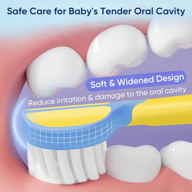Soft Toddler Toothbrushes Efficient 3 Sided Toothbrush Baby Toothbrush 12 Months gallery