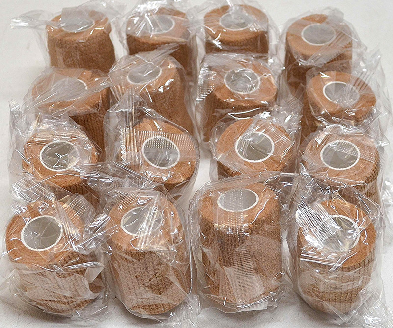 New/Sealed Self Adhesive Bandages 2 inch by 5 yards ea. – 16-Rolls